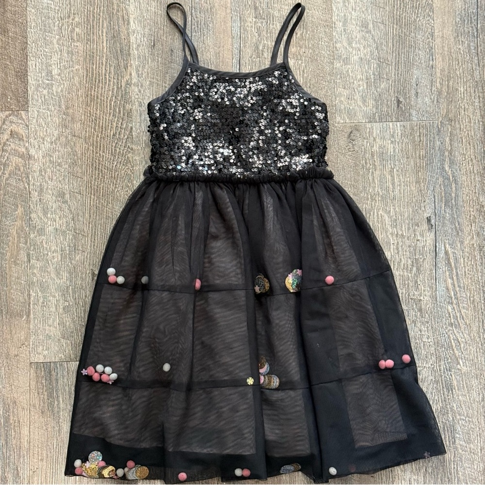 Sparkling Black Girls Dress